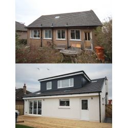 Before and after - Rear view