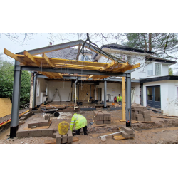 Steelwork stage